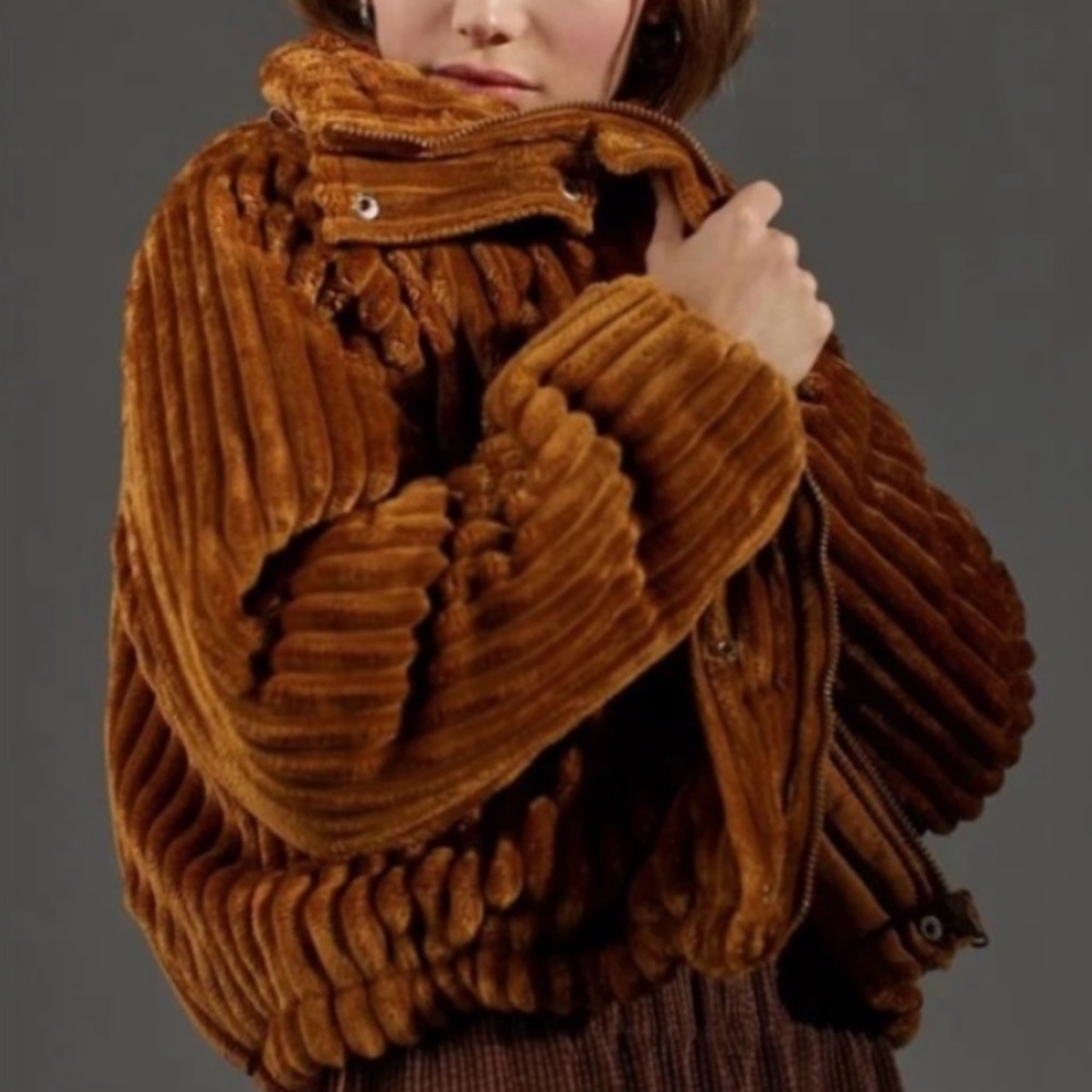 uo bdg isla funnel-neck corduroy jacket